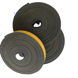 Deson Black Closed Cell Waterproof Self Adhesive Sponge CR Foam Tape Neoprene Rubber Sealing Buffering Strip