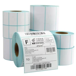 Direct Thermal Label Sticker 50x25mm 2×1 Inch Self-Adhesive Roll for Thermal Printer