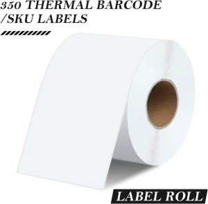 Direct Thermal Pallet Label 150x100mm Self Adhesive Perforated Barcode Sticker for Warehouse Logistics Inventory Tracking