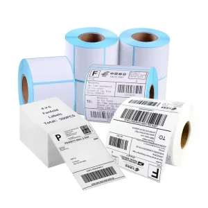 Direct Thermal Paper Self-Adhesive Barcode Label Sticker Roll for Packaging