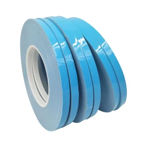 Double-Sided Insulating LED Waterproof Cloth PE Thermal Transfer Tape, Blue, 30mm, Fiberglass Release Liner