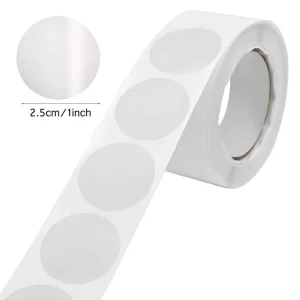 Durable Circular Transparent Waterproof Plastic Roll Packaging Sealing Label Self Adhesive Adhesive Sticker