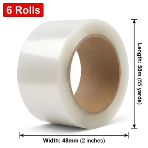 Durable Strong Acrylic Adhesive 50mic BOPP Transparent Brown Carton Sealing Packing Tape Factory Price