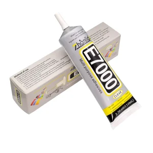E7000 110ml Contact Glue for Fabric Wedding Dresses Clothes Leather Bags Diamonds and Glass with Applicator Tip