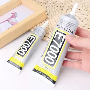 E7000 Polyurethane Clear Contact Fabric Glue with Precision Applicator Tip 110ml