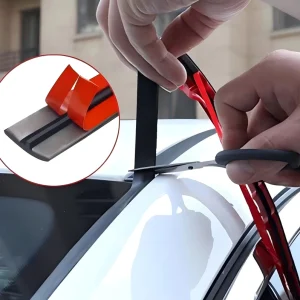 EPDM Adhesive Black Car Seal Strip D P Z B Ladder Five hole for Car Door Console Universal Refit Waterproof Welding Cutting
