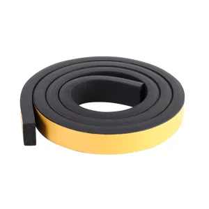 EPDM Electrical Distribution Box Cabinet Self Adhesive Sealing Strip Foam Rubber Sponge Strip Adhesive D Type Semi Circular Flat