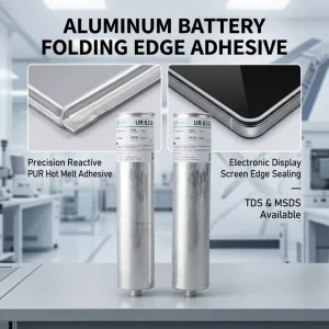EUBO Factory Reactive PUR Hot Melt Adhesive for Aluminum Battery Folding Bonding Electronic Display Screen Edge Sealing Glue