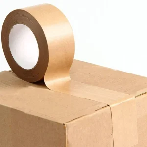 Eco Friendly Biodegradable Hot Melt Heavy Duty Brown Paper Tape Strong Adhesion Kraft Paper Tape for Carton Sealing Packing
