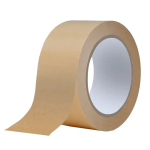 Eco Friendly Brown Kraft Paper Tape Single Sided Acrylic Pressure Sensitive Waterproof Biodegradable Recyclable Carton Sealing