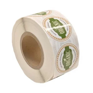 Eco Friendly Durable Custom Fruit Vegetables Fresh Juice Food Box Labels Resistance Waterproof Permanent Vinyl Material Adhesive