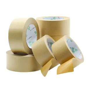 Eco Friendly Waterproof Strong Self Adhesive Biodegradable Single Sided Kraft Paper Adhesive Tape for Carton Sealing