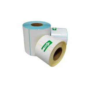 Eco-Friendly Wood Pulp Barcode Adhesive Labels for Supermarket Die-Cut Printing