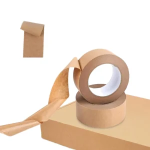 Eco Friendly Writable Self Adhesive Kraft Paper Tape for Carton Sealing and Labeling