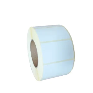 Eco Yellow Background Waterproof Thermal Self-Adhesive Label Paper 58*40 75*120 43*25 for Packaging