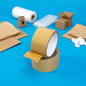 Eco friendly Low Noise Hot Melt Kraft Paper Tape Waterproof and Easy Recycling for Packaging & Bundling