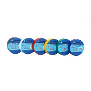 Electrical PVC Insulation Tape Paper Core Film Tape Waterproof Single Sided Pressure Sensitive Adhesive