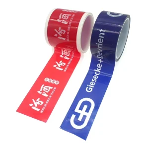 FDA Approved Hot Melt Adhesive Tape Custom Logo Printed Kraft Water Resistant Tape for Food Grade Carton Sealing Packaging
