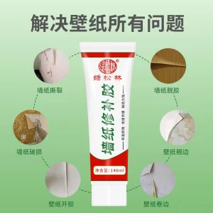 Fabric Wallpaper Repair Glue for Fixing Edges, Bubbles, Gaps, and Damage