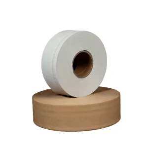 Factory Biodegradable Kraft Paper Tape Roll Strong Adhesion Hand Tearable OEM Support for Carton Sealing