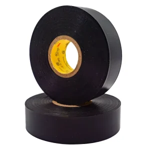 Factory Black Rubber Insulation Electrical Tape PVC 0.18mm Black Rubber Adhesive