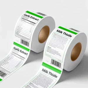Factory Direct Custom PE Self Adhesive Waterproof Adhesive Stickers with Matte Finish for Medicine Small Pill Bottles
