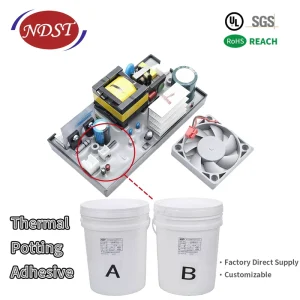 Factory Direct Gray White Silicone Thermally Conductive Two Component Paste Potting Adhesive for Electronics
