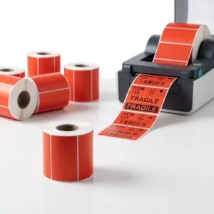 Factory Direct Sale Semi gloss Paper Adhesive Label Durable Coated Paper Self adhesive Labels for Outer Box Labels