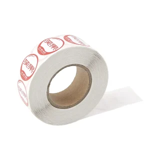 Factory Direct Self-Adhesive Thermal Paper Roll Labels, Round Packaging Stickers