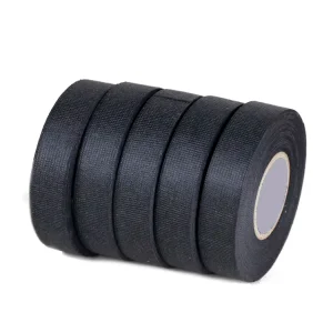 Factory Sale Black Cotton Fleece Insulation Automotive Car Wrapping 15mm 19mm 25mm Wire Harness Boundling Fixing Tape