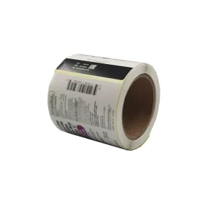Factory Self-Adhesive Serial Number Labels for Amber Round and Square Bottles
