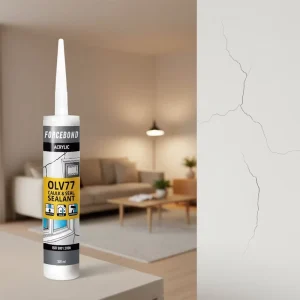 Factory Siliconized Acrylic Caulk Almond Multi Purpose Interior Exterior Sealant For Wood Metal Glass Tile Fast Drying
