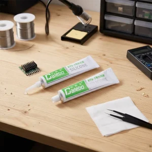 Factory Supply HR RTV 1 Silicone Glue Repackable Tube for Electronic Components Waterproof Insulation