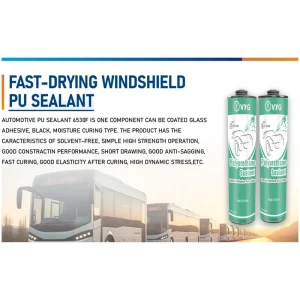 Fast-Curing Polyurethane Windshield Sealant for Car Windscreen Bonding