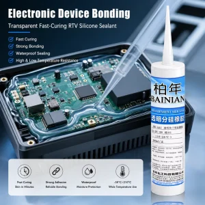 Fast-Drying RTV Silicone Adhesive Sealant for Electronics, Gaskets, and Lighting Products
