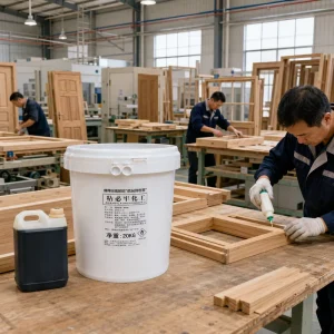 Fast-Drying Two-Component PVA Wood Glue with UV Resin for Cabinets, Doors, and Interior Joinery