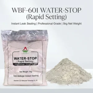Fast-Setting Water Plug Mortar with Hydraulic Cement for Leak Stopping