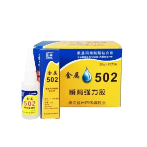 Fast Speed 20g Super Glue Adhesive Stick Transparent 502 Glue for Metal Leather Woodworking Acrylic 100%Cyanoacrylate