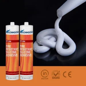 Fire-Resistant Silicone Sealant Adhesive for Security Doors, Fire Windows, Fireplaces, and Stoves