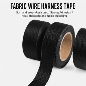Flame Retardant Automotive Wiring Harness Tape Insulating Rubber Adhesive Tape With Anti Noise Shock Temperature Resistant