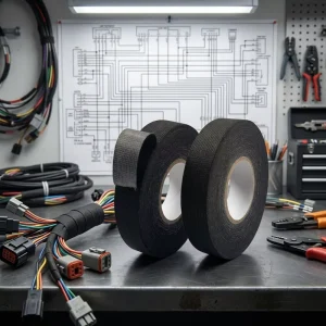 Flame-Retardant Velvet Tape for Engine Compartment Wiring Harnesses, High Viscosity, Heat Insulating