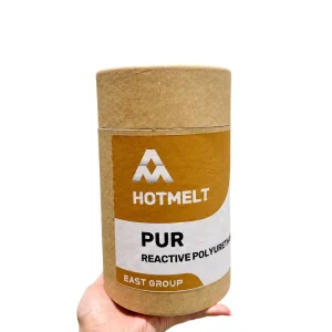 Flat Lamination PUR Hot Melt Adhesive for PVC/PETG/PMMA Woodworking, 20kg, White, Melting Temperature 110-135