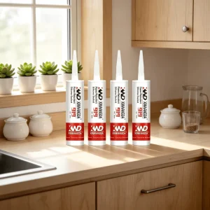 Flexible SANZON Waterproof Glue Caulk Acrylic Silicone Sealant Weatherproof Adhesive for Window Crack Proof & Durable