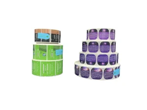 Food Grade Waterproof BOPP Custom Shape Glossy Laminate Adhesive Sticker Roll Labels Pet Food Packaging Bags Model Wcbf 0249