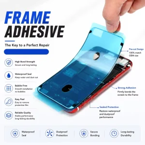 Frame Adhesive for iPhone 17 Pro Max, 16, 15, 14 Plus, 13, 12 Mini, 11 LCD Screen Repair