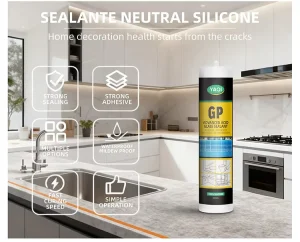 General Purpose Transparent Acetic Silicone Sealant GP Clear Acetate Adhesive for Glass Glazing