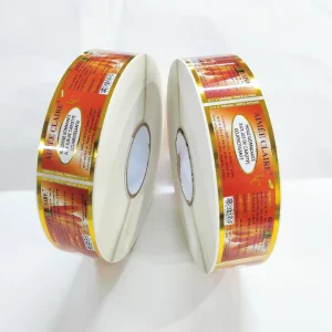 Gold Foil Stamping Custom Self-Adhesive Condiment Bottle Labels