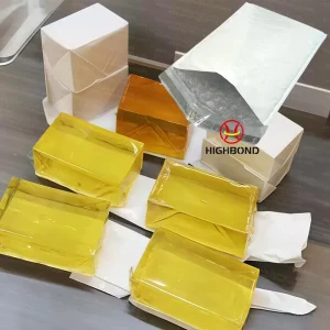 Good Bond Hot Melt Pressure Sensitive Glue Adhesive for Thick LDPE Plastic PE Courier Bag Bubble Bag Hotmelt Glue