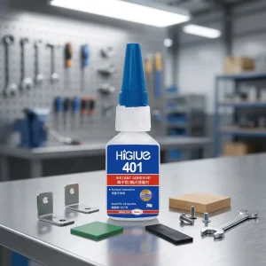 Good Peel Shear Strength HiGlue 401 Instant Cyanoacrylate Glue Adhesive for Automotive HVAC and General Industrial Assembly