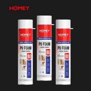 HOMEY 750ml White Polyurethane Foam Construction Insulation Adhesive White PU Glue for Woodworking 300ml Weight for Bonding